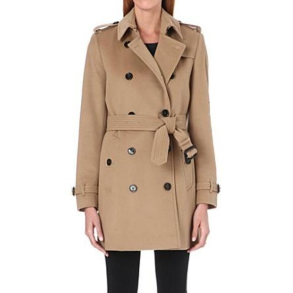 BURBERRY wool-cashmere trench coat - Picture 7 of 13